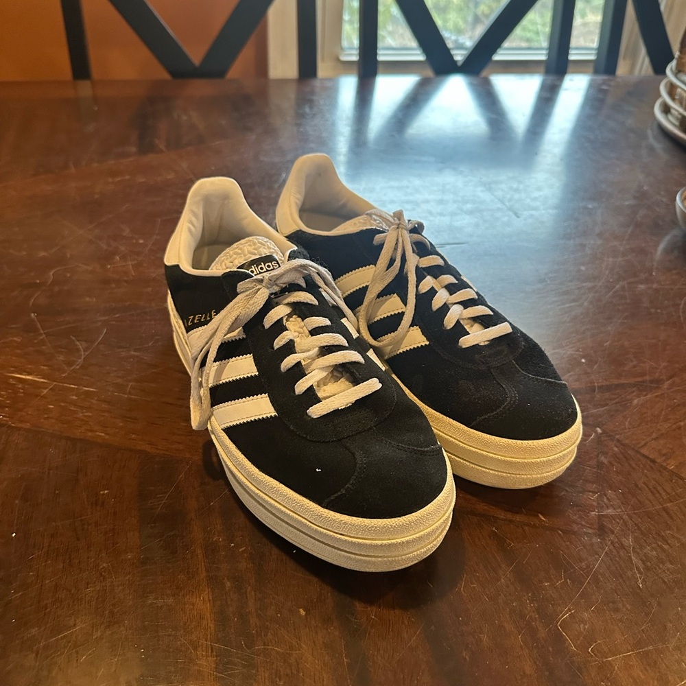 Adidas Gazelle Black and White Sneakers